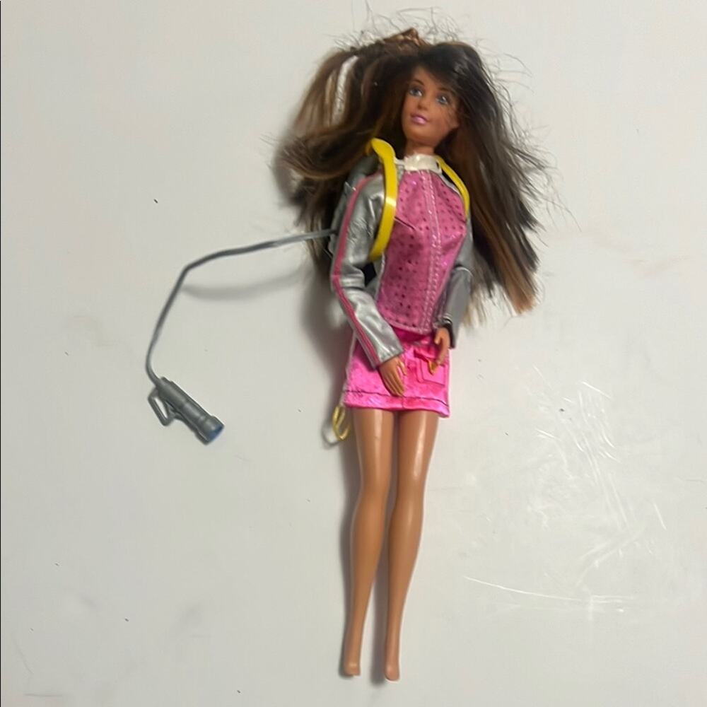Barbie Mystery squad Drew Doll with Pink Dress and Backpack